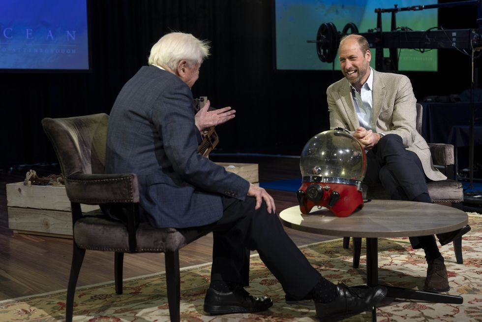 Prince William and David Attenborough