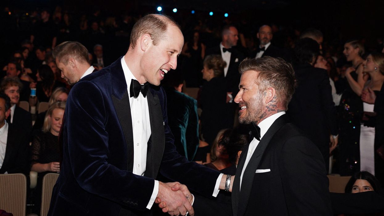 Prince William and David Beckham