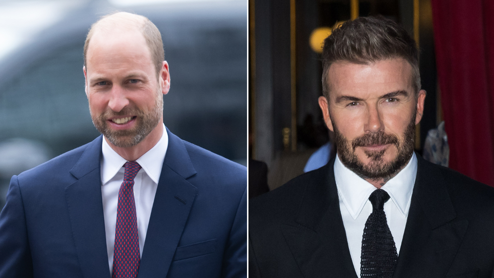 Prince William and David Beckham