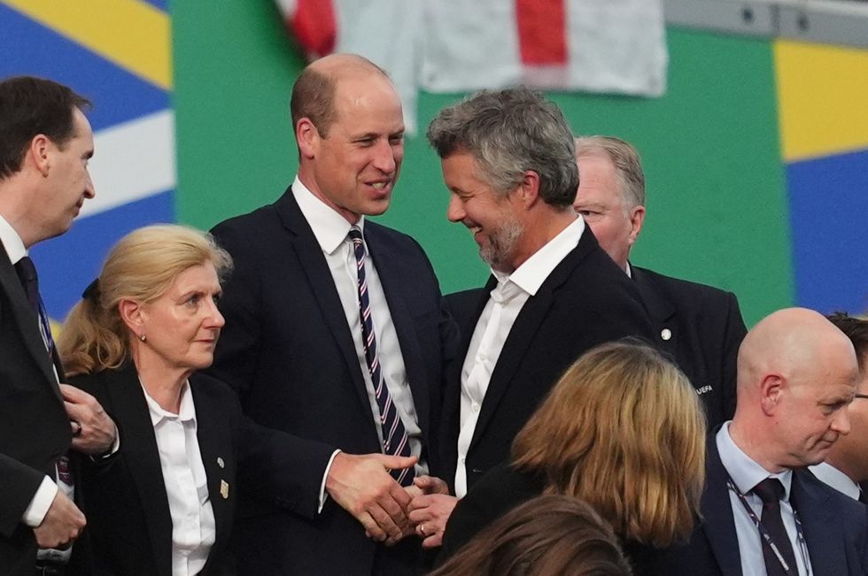 Prince William and Denmark's King Frederik X