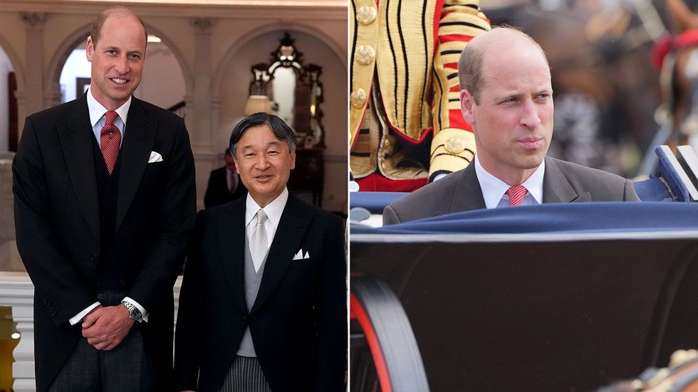 Prince William and Emperor of Japan