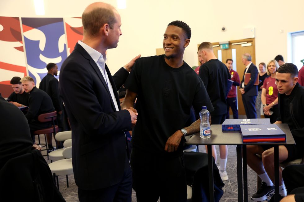 Prince William and Ezri Konsa