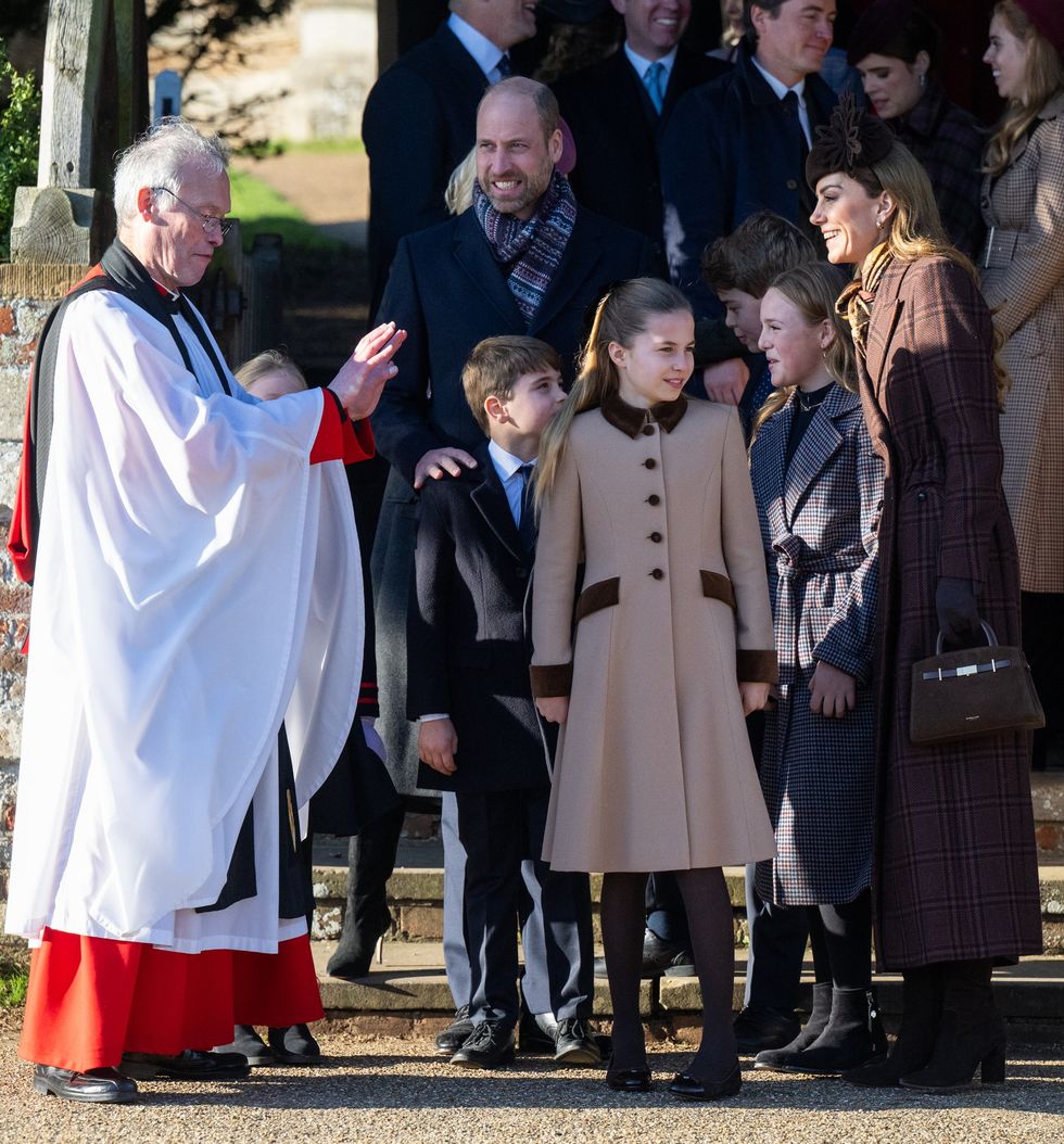 Prince William and family at church