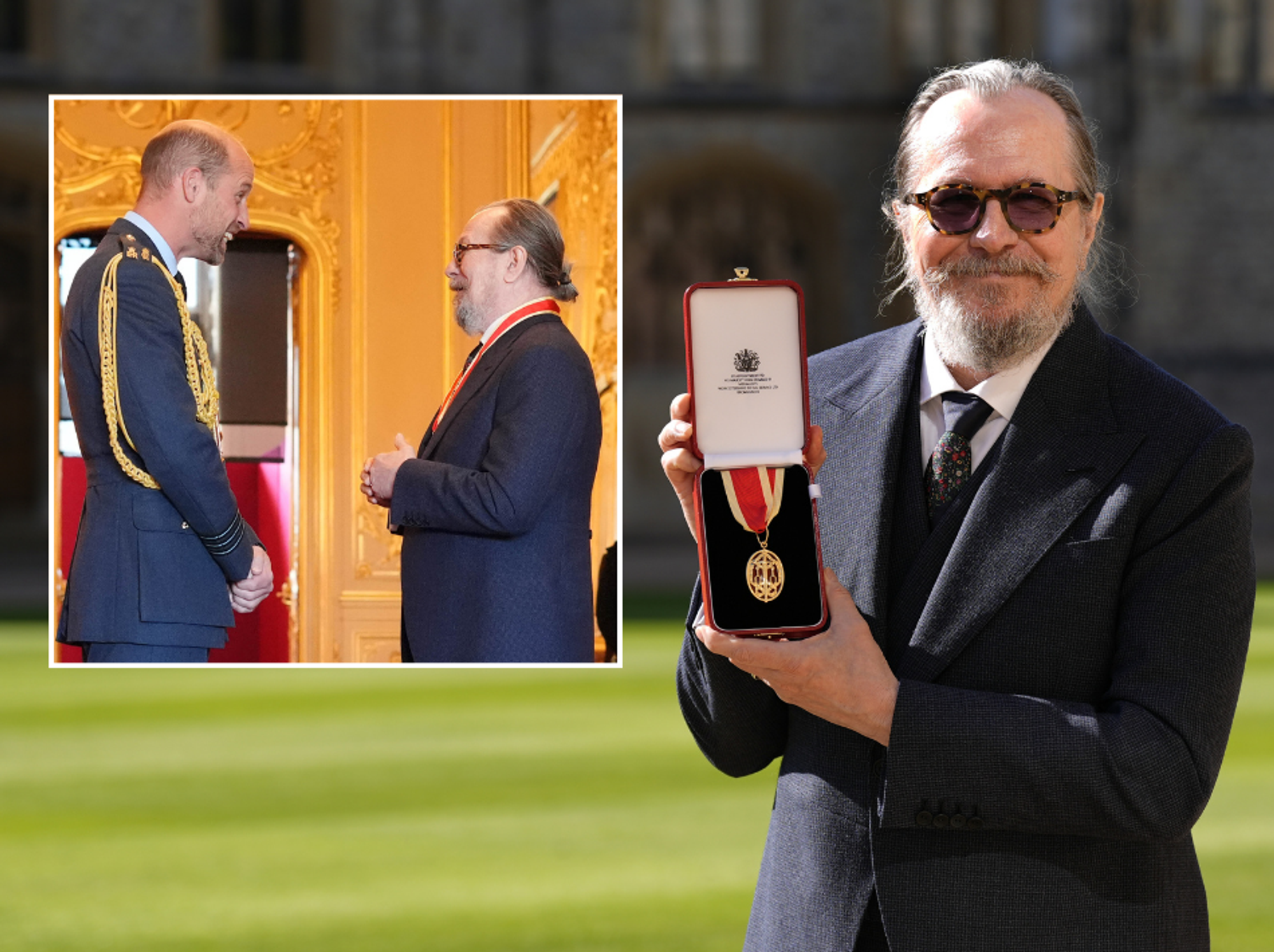 Prince William and Gary Oldman