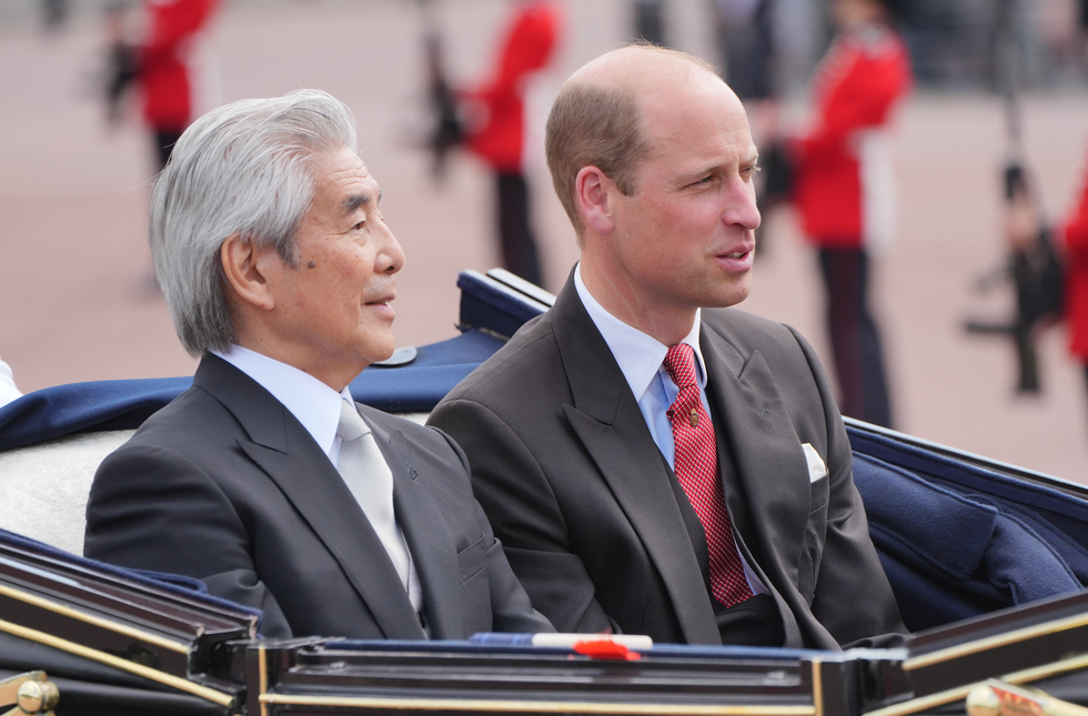 Prince William and Hirofumi Nakasone