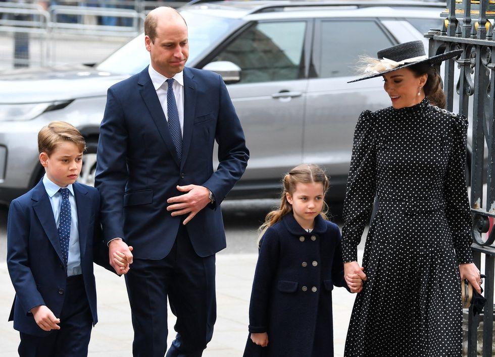 Prince William and Kate with Prince George and Princess Charlotte