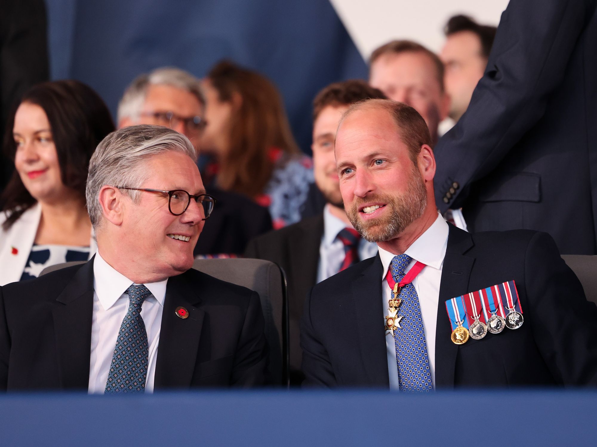 Prince William and Keir Starmer