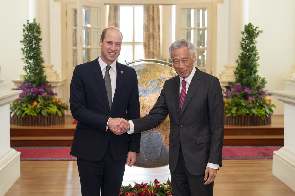 Prince William and Lee Hsien Loong