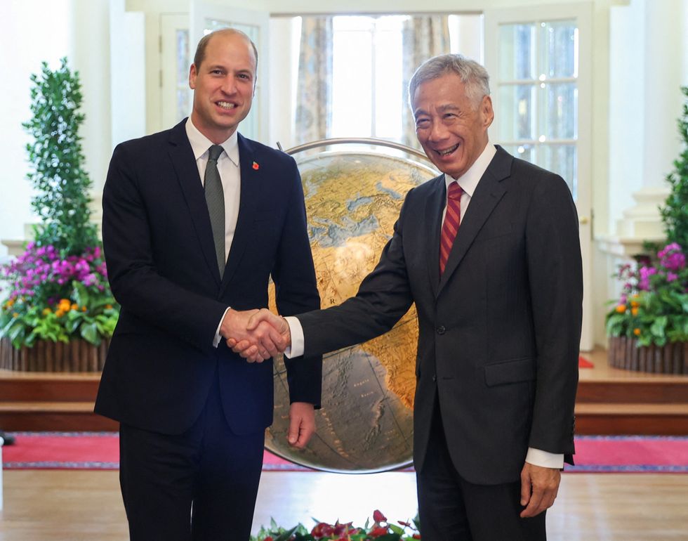 Prince William and Lee Hsien Loong