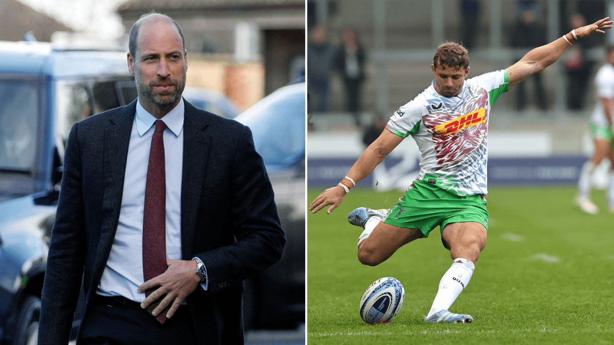 Prince William and Leigh Halfpenny