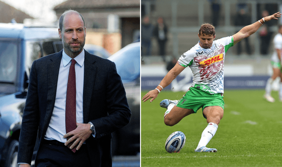 Prince William and Leigh Halfpenny