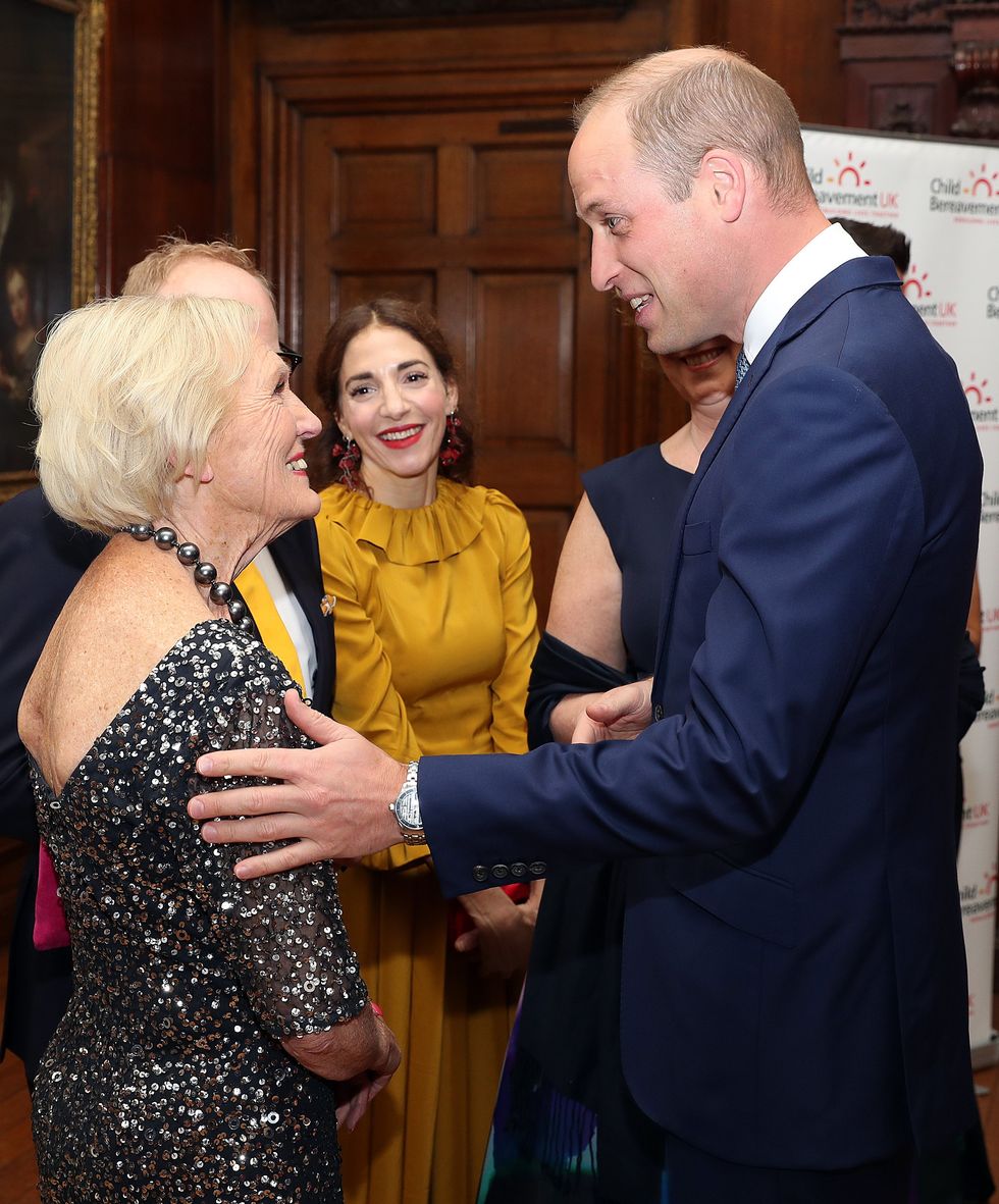 Prince William and Mary Berry