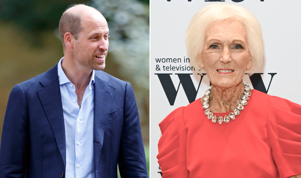 Prince William and Mary Berry