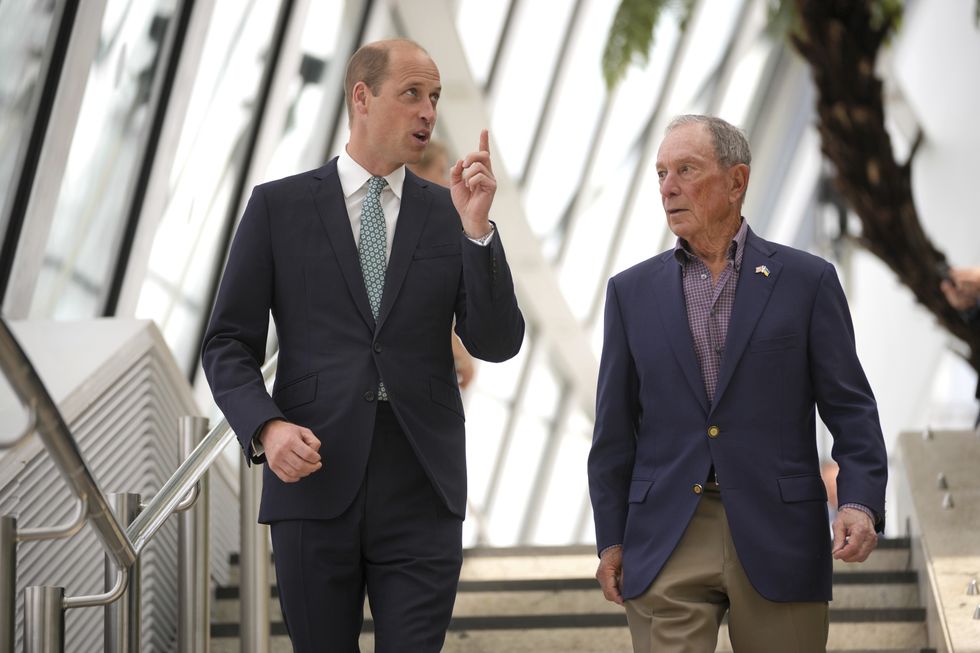 Prince William and Michael Bloomberg