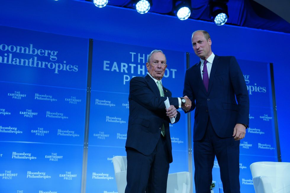 Prince William and Michael R. Bloomberg
