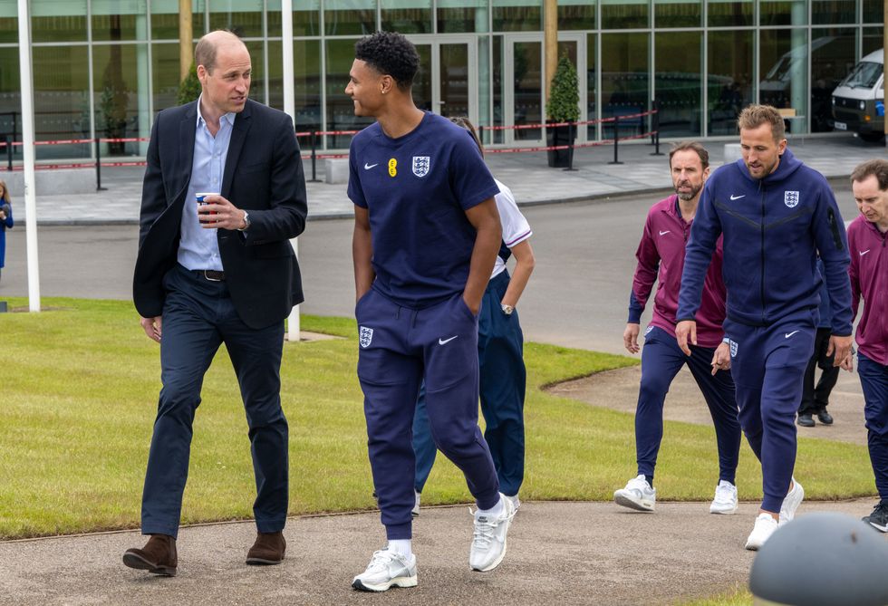 Prince William and Ollie Watkins