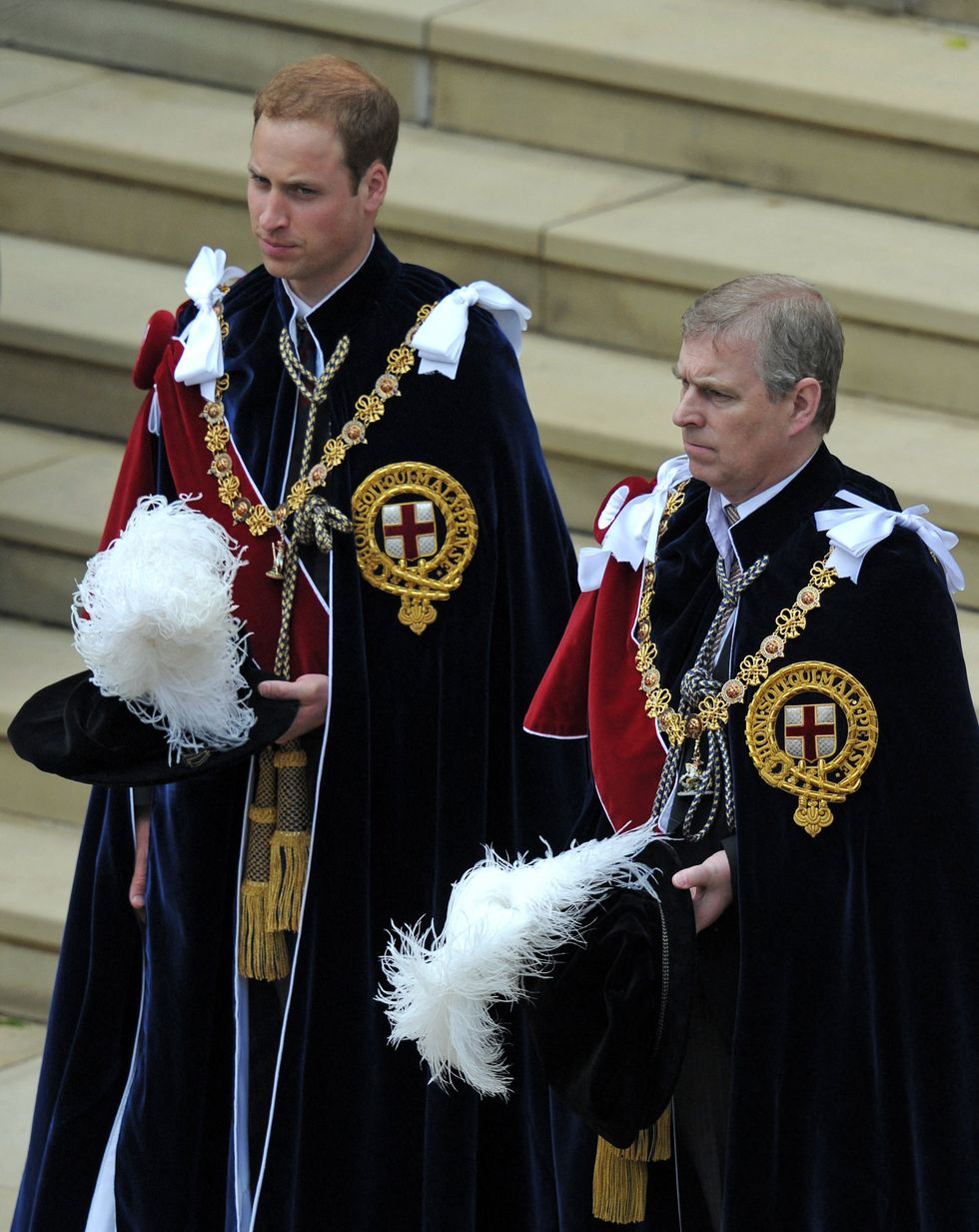 Prince William and Prince Andrew