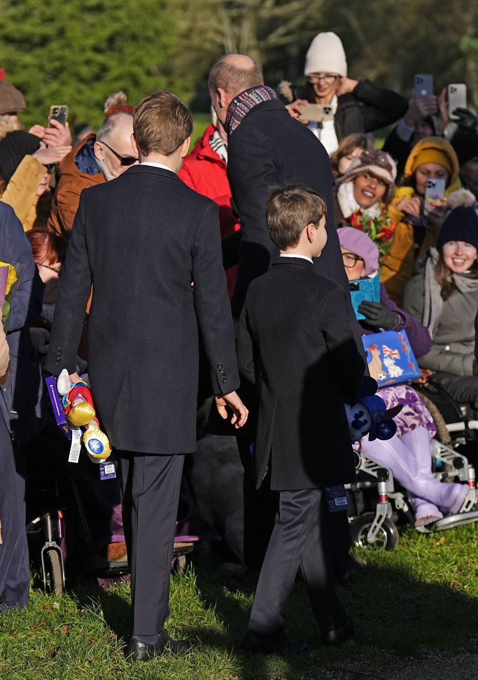 Prince William and Prince Louis