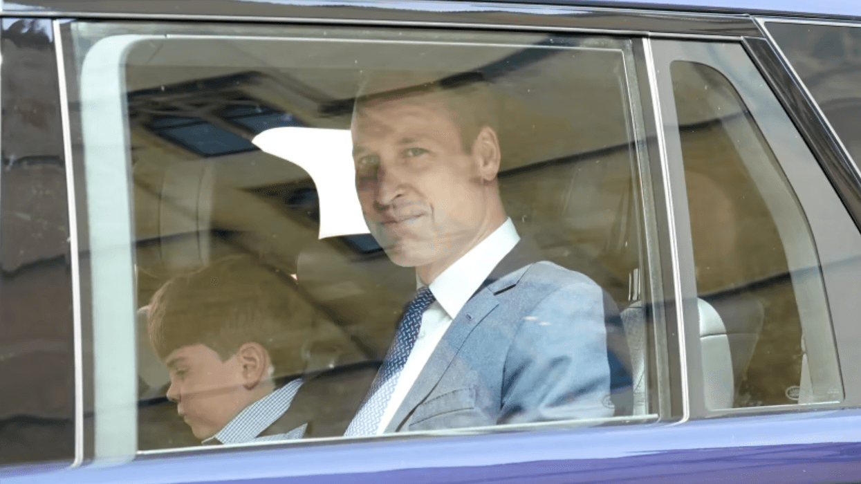 Prince William and Prince Louis