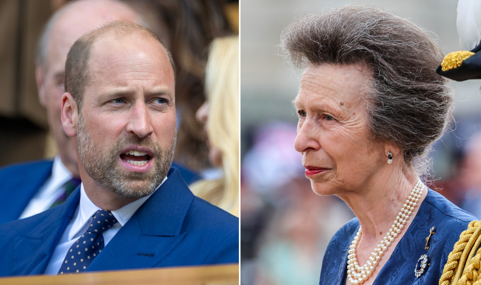 Prince William and Princess Anne