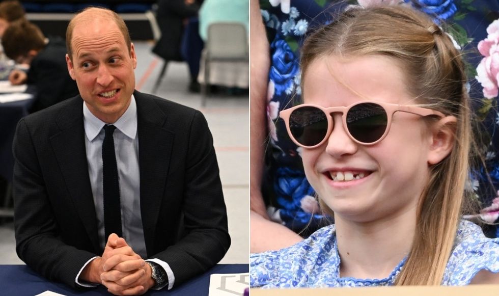 Prince William and Princess Charlotte