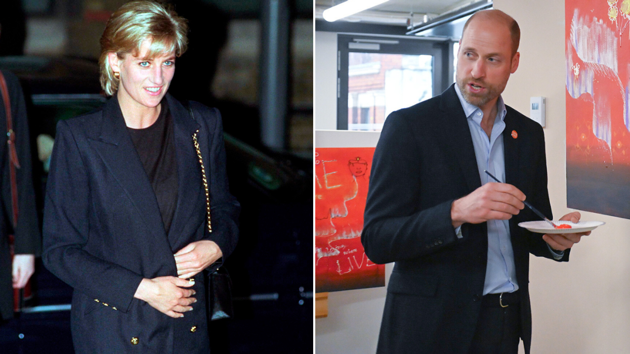 Prince William and Princess Diana