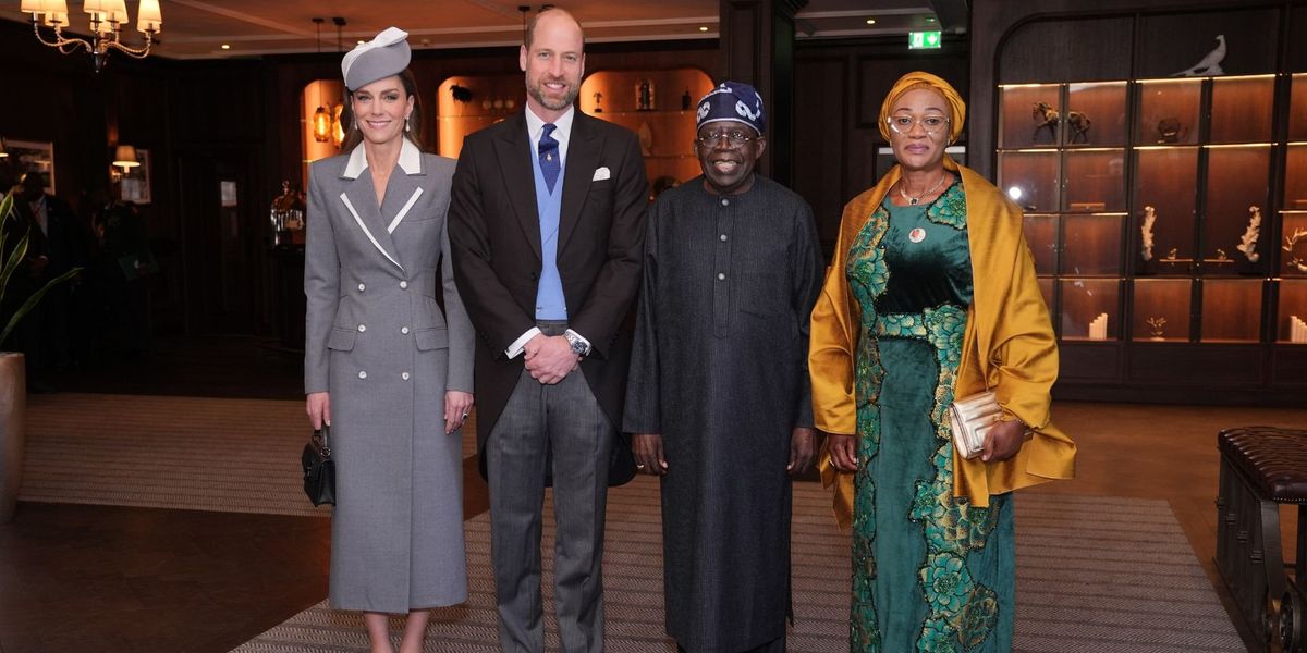 Prince William and Princess of Wales pictured meeting Nigerian President and First Lady for State Visit Prince William and Princess of Wales pictured meeting Nigerian President and First Lady for State Visit