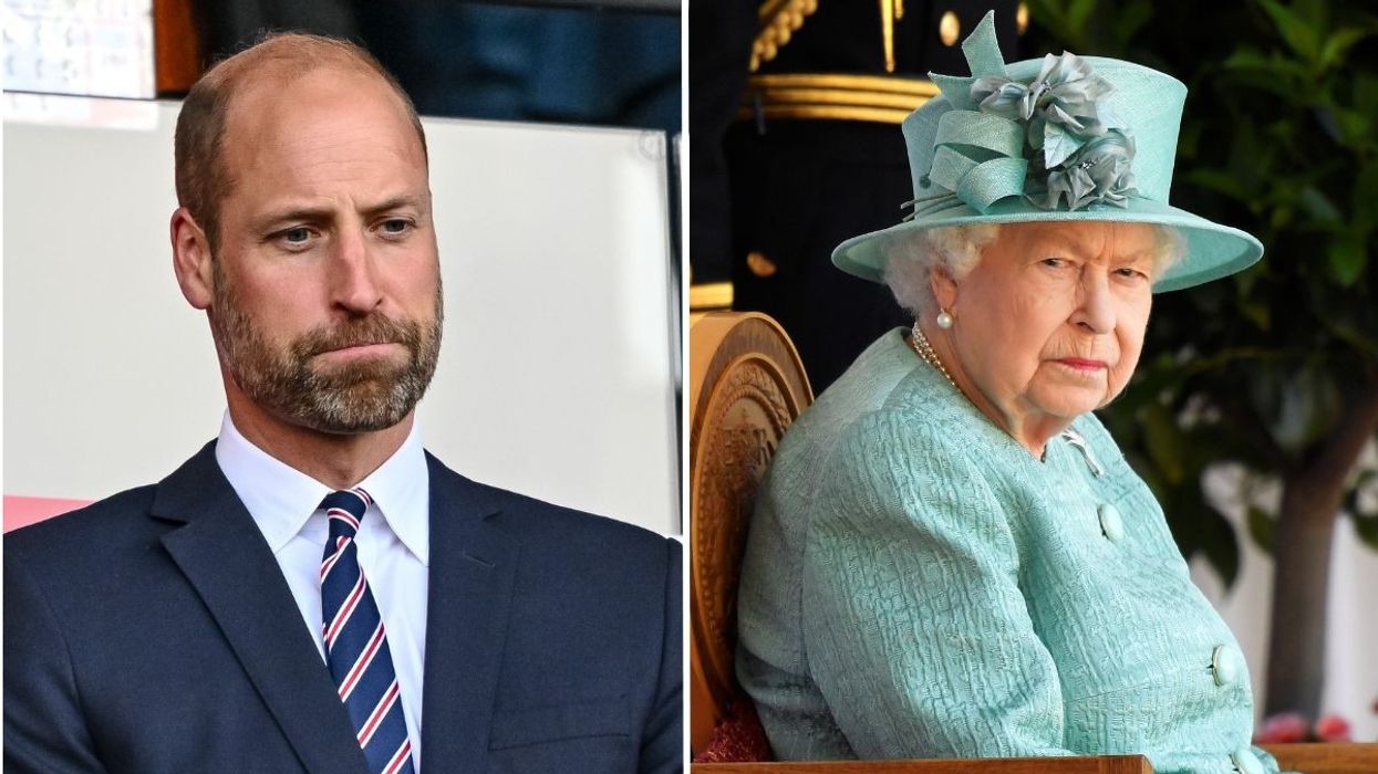 Prince William and Queen Elizabeth II
