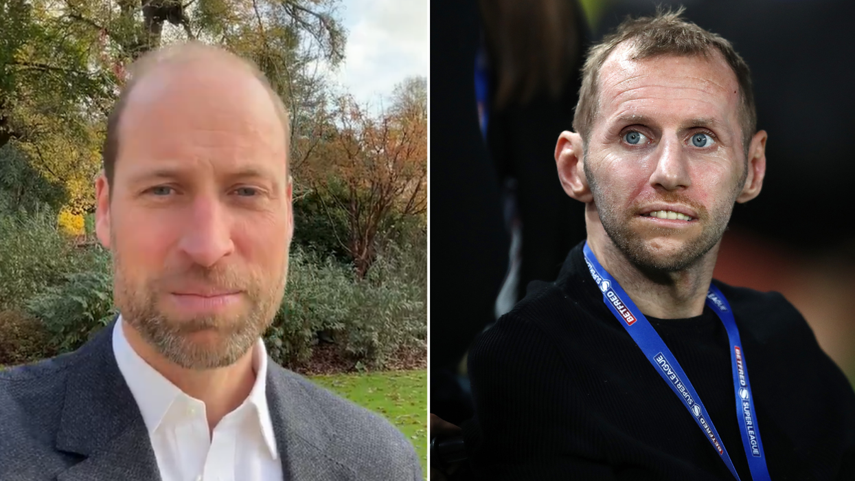 Prince William and Rob Burrow