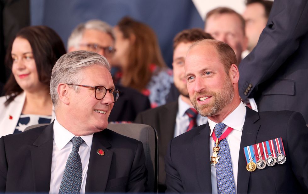 Prince William and Sir Keir Starmer