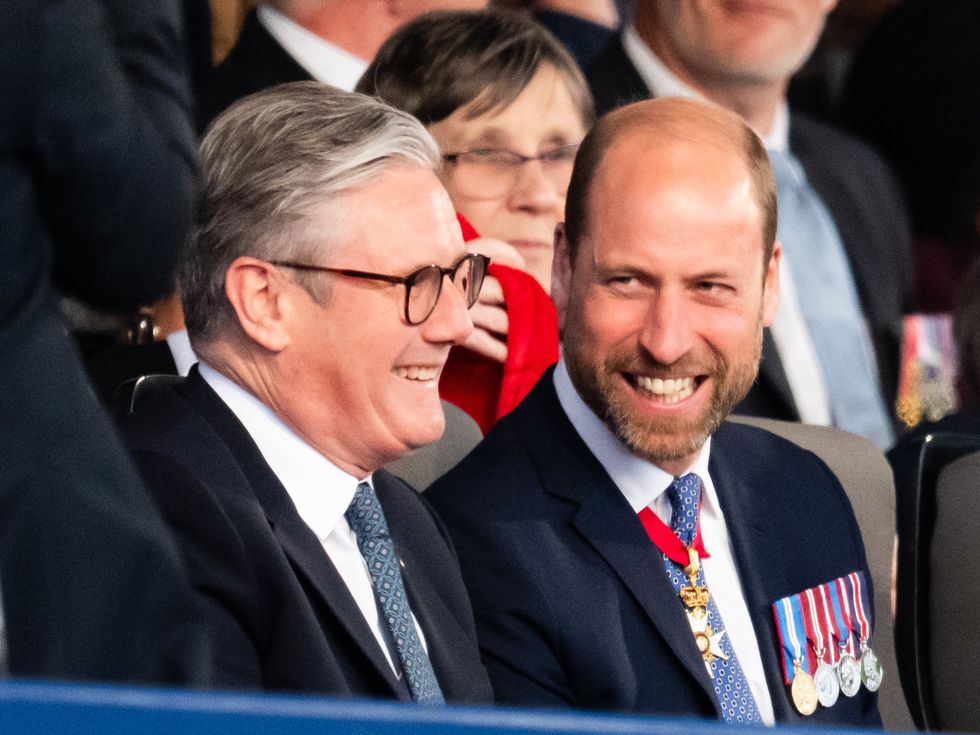 Prince William and Sir Keir Starmer