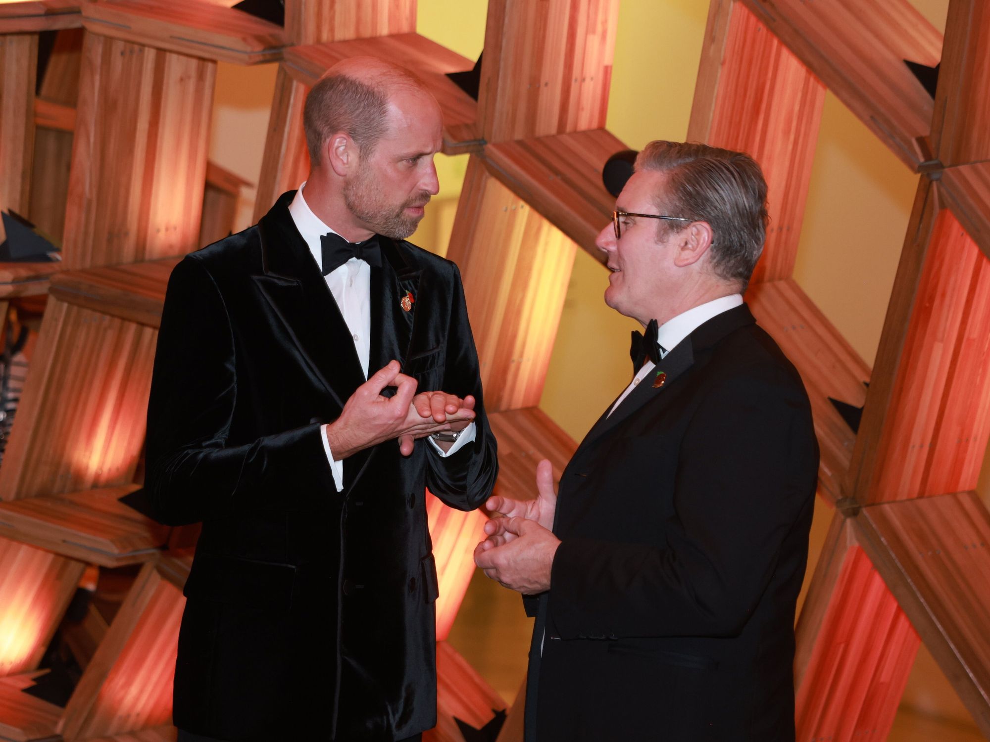 Prince William and Sir Keir Starmer