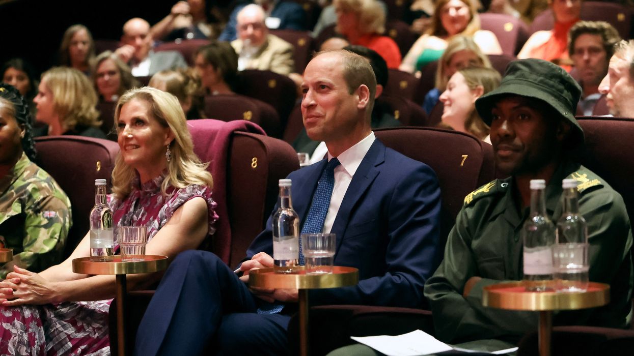 Prince William and Sophie at a joint royal engagement last night