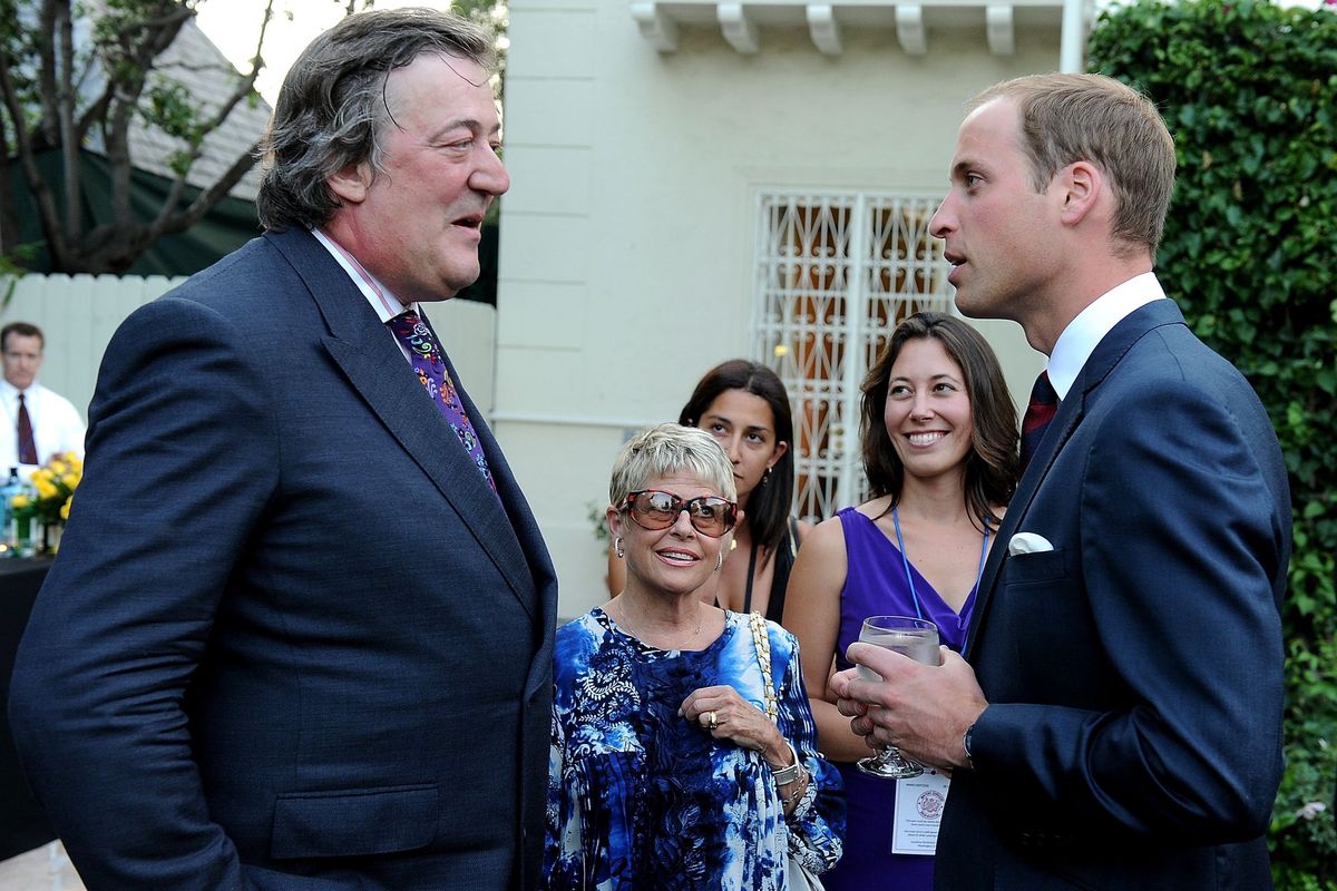 Prince William and Stephen Fry