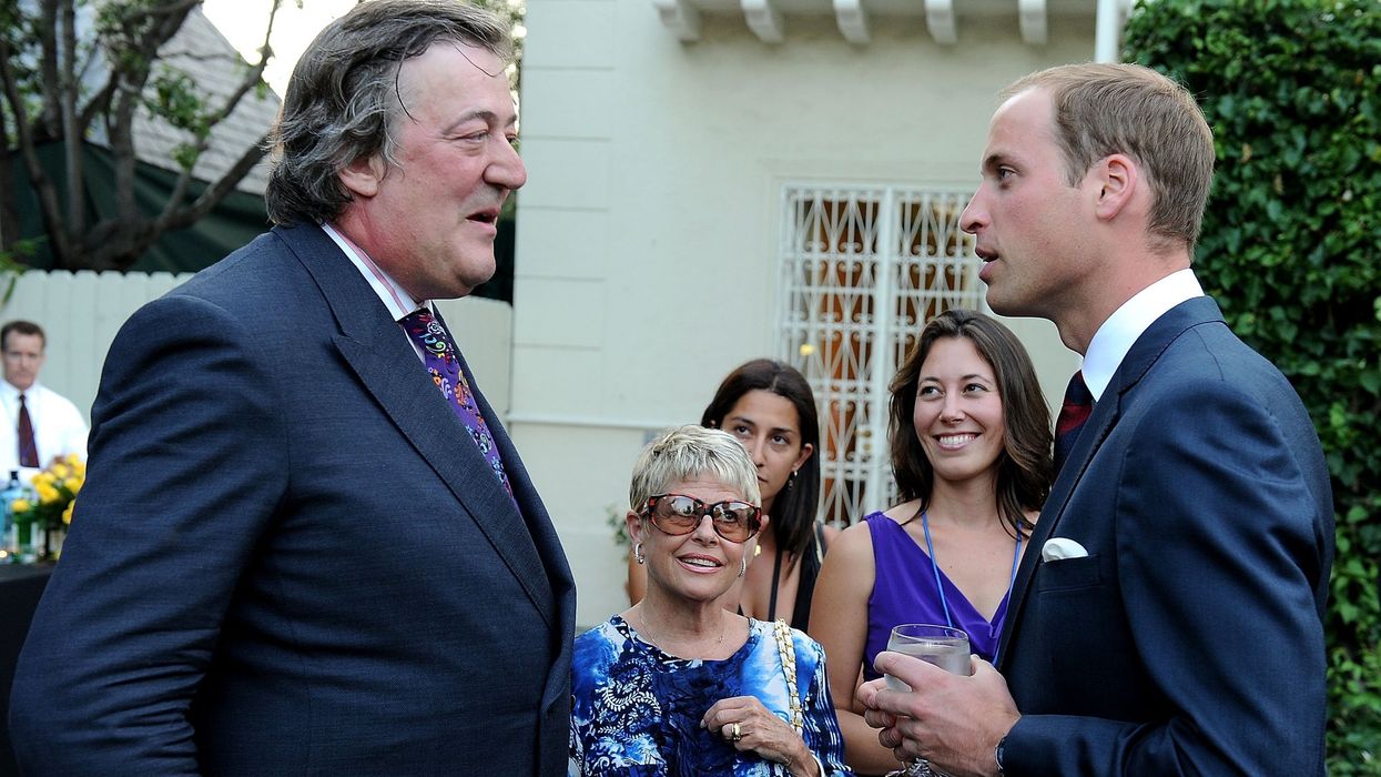 Prince William and Stephen Fry