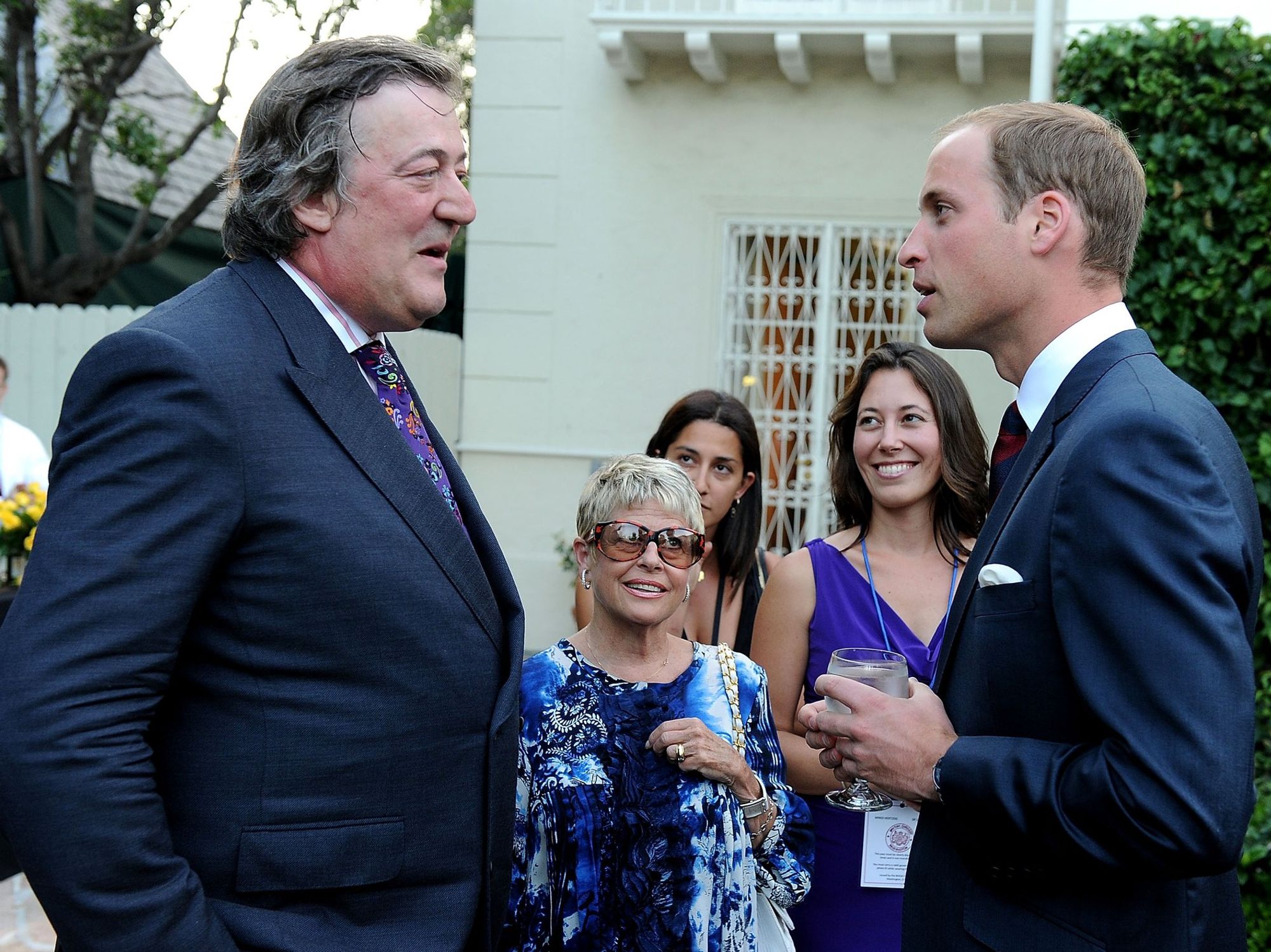Prince William and Stephen Fry