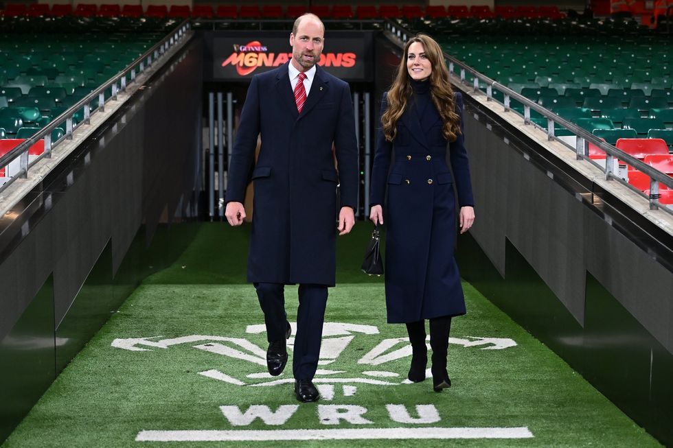 Prince William and the Princess of Wales