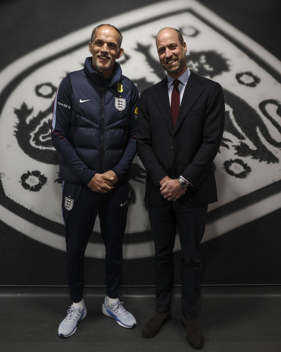 Prince William and Thomas Tuchel