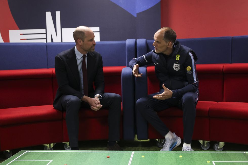 Prince William and Thomas Tuchel