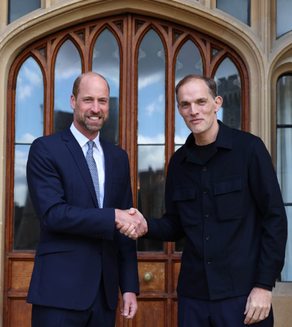 Prince William and Thomas Tuchel