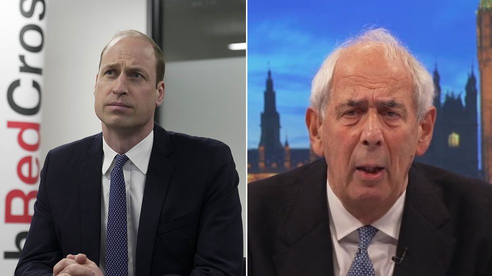 Prince William and Tom Bower