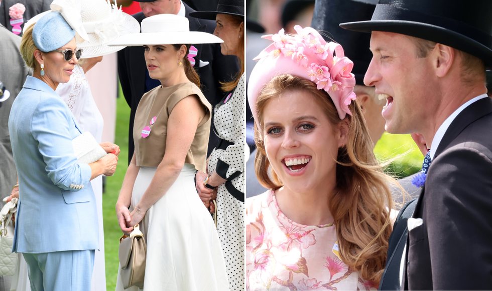 Prince William, Beatrice, Eugenie and Zara Tindall