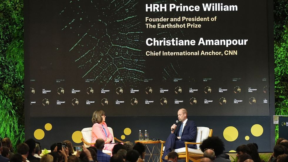 Prince William, Christian Amanpour