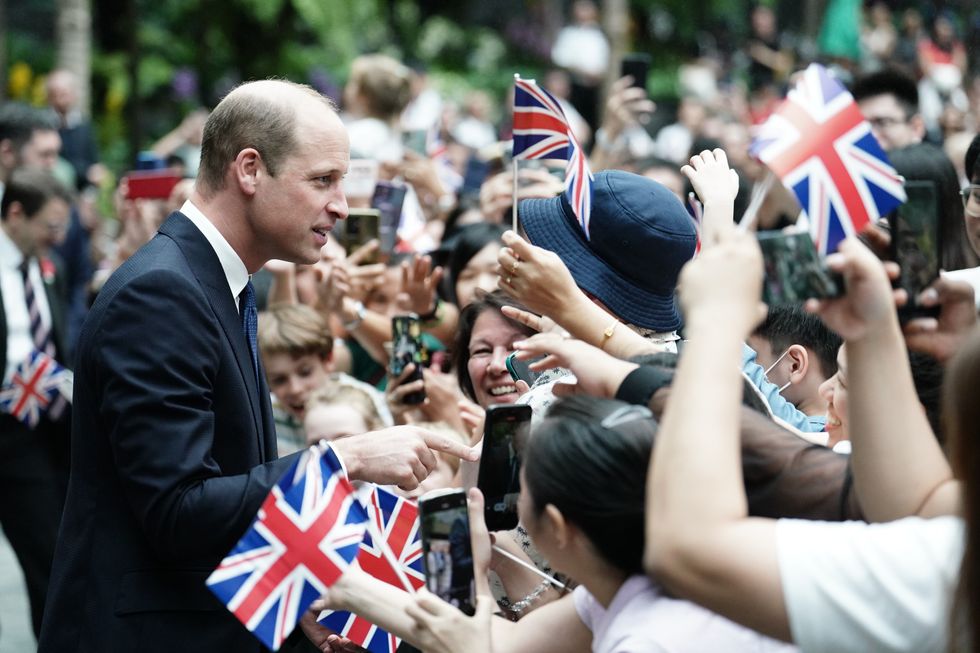 Prince William in Singapore