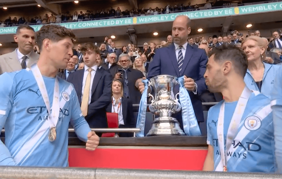 Prince William, John Stones, Bernardo Silva