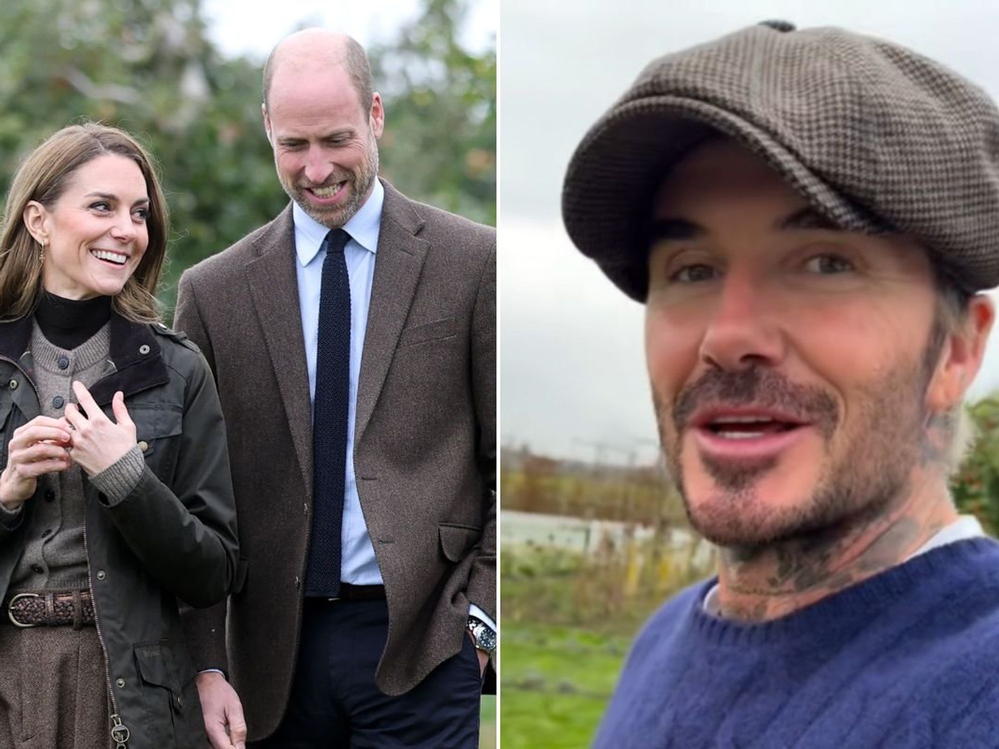Prince William, Kate Middleton, David Beckham
