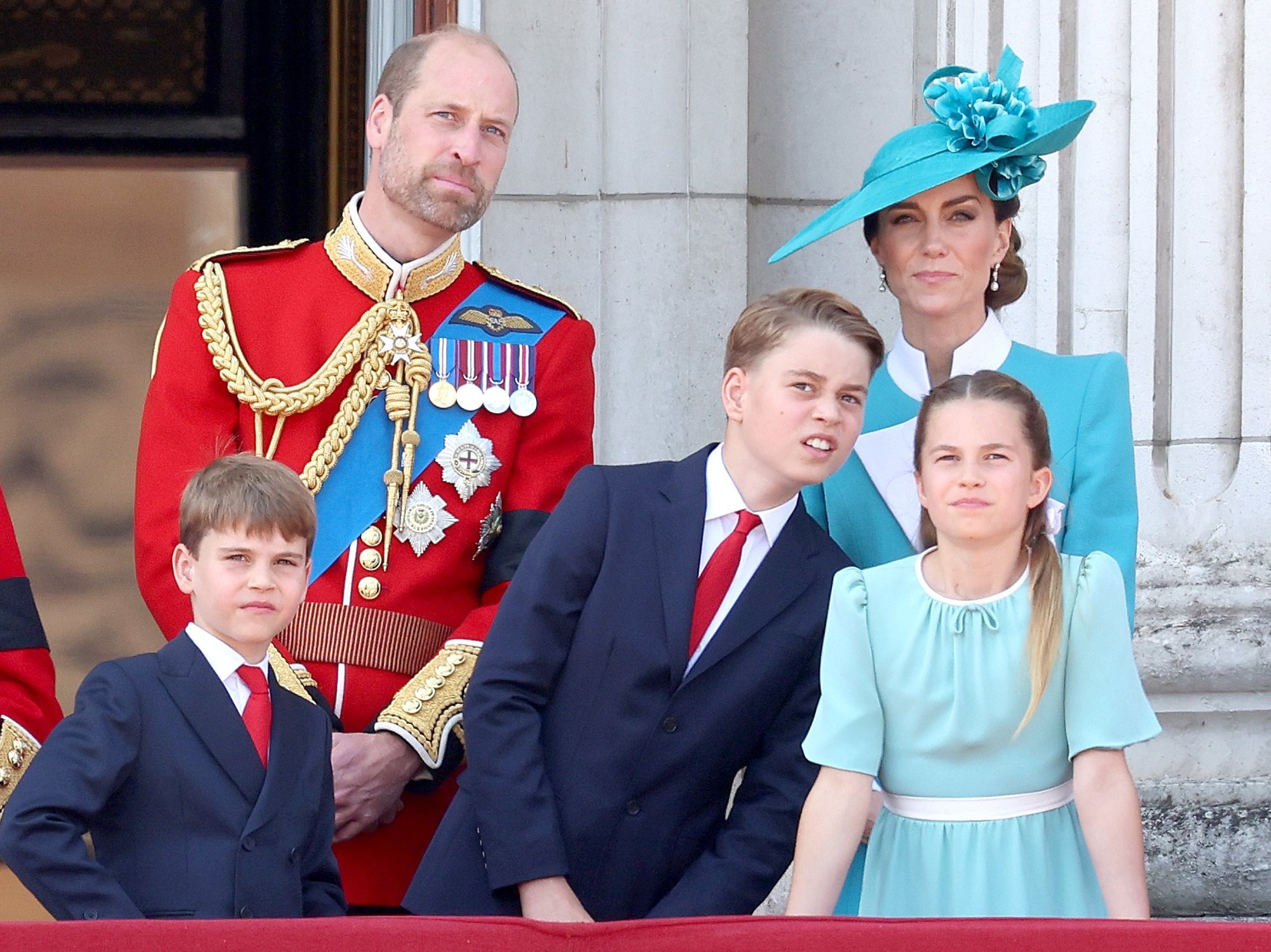 Prince William, Kate Middleton, Prince George, Princess Charlotte. Prince Louis