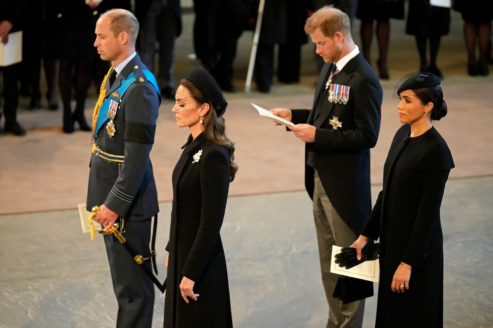 Prince William, Kate Middleton, Prince Harry and Meghan Markle.