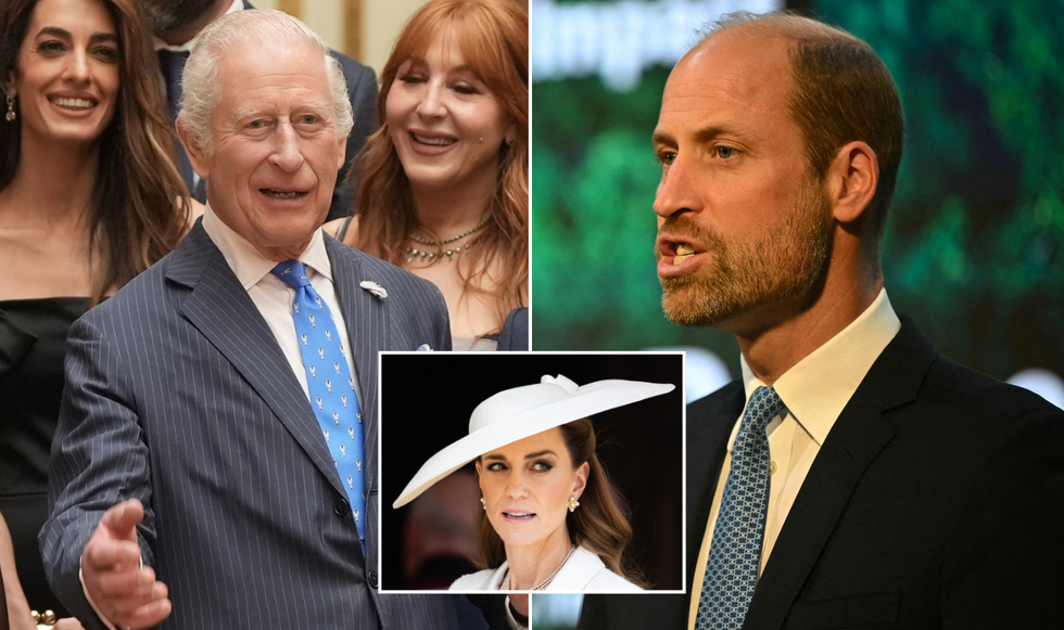 Prince William, King Charles and Kate Middleton