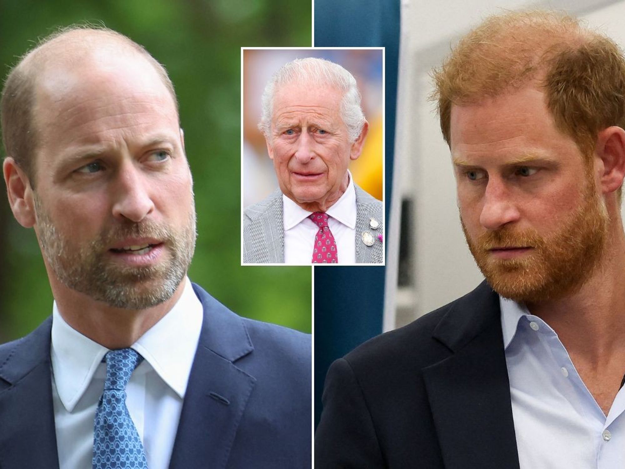 Prince William, King Charles, Prince Harry